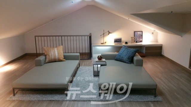 ‘다산신도시 지금지구 반도유보라 메이플타운 2.0’ 최상층 일부 가구에 제공되는 다락방 모습