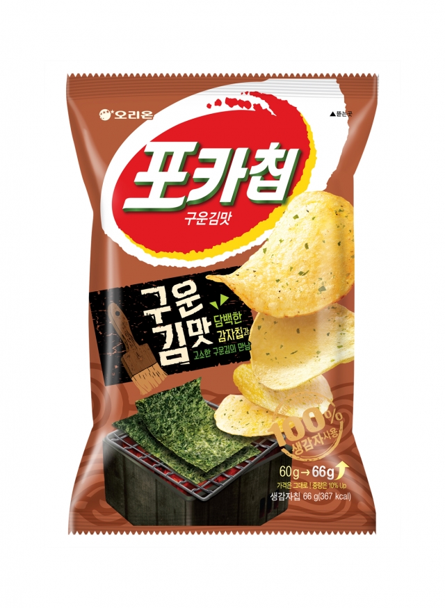 포카칩 구운김맛 사진=오리온 제공