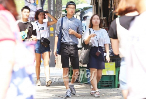  전국 늦더위 ‘기승’···곳곳에 소나기
