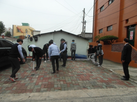 목포 덕인고, 죽교동 환경정화 봉사활동 실시