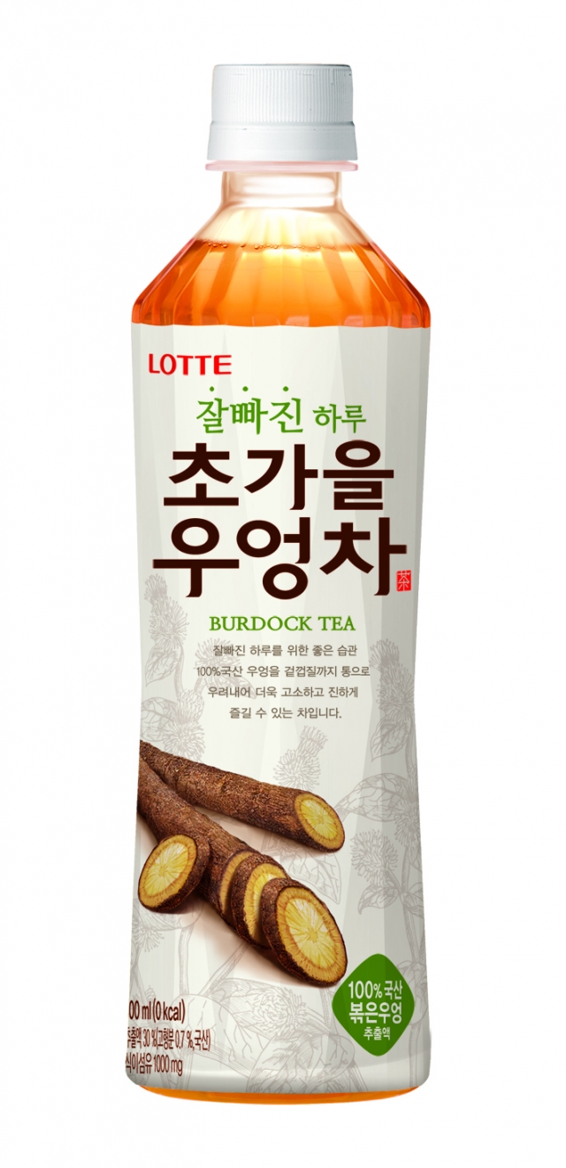 롯데칠성음료의 ‘잘빠진 하루 초가을 우엉차’ 사진=롯데칠성음료 제공