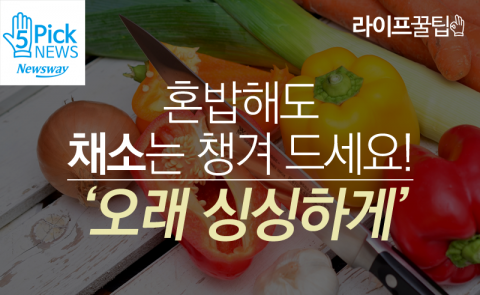  혼밥 해도 채소는 챙겨 드세요! ‘오래 싱싱하게’