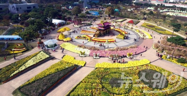 하늘에서 본 국향대전 전경