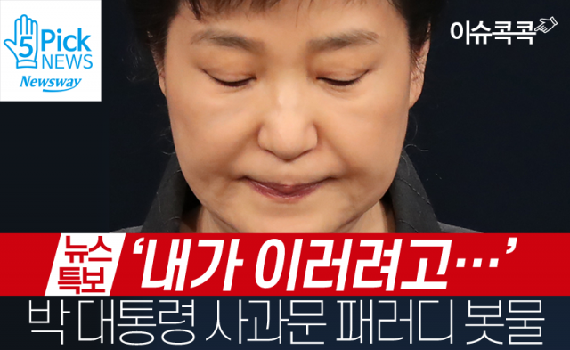  ‘내가 이러려고···’ 박 대통령 사과문 패러디 봇물