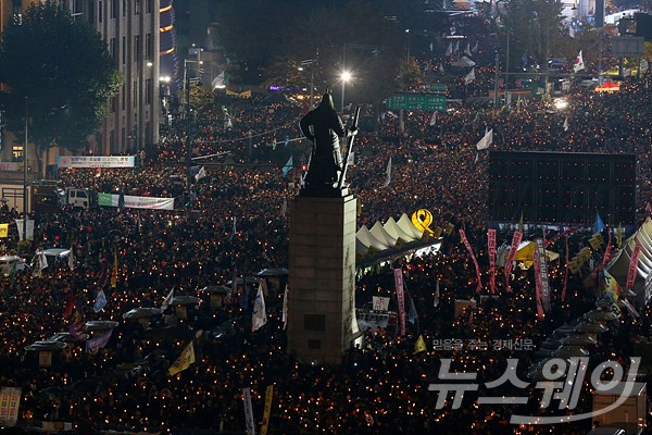 민중총궐기 촛불집회. 사진=사진공동취재단