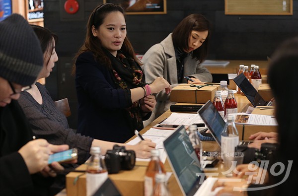 가민, 라이프 스타일 스마트워치 비보 액티브 HR. 사진=최신혜 기자 shchoi@newsway.co.kr