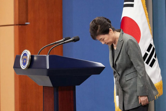 박근혜 대통령 가결. 사진=청와대 제공