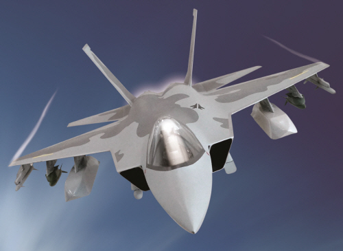 KF-X 개발은 2026년 6월 개발 완료를 목표로 하고 있으며 2018년 기본설계, 2019년 상세설계를 완료하고 2021년 시제1호기 출고, 2022년 초도비행을 계획하고 있다. 사진=KAI 제공