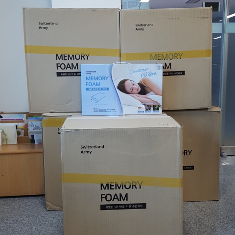 진안군 백운면, 익명의 기부천사 메모리폼 베개 전달   