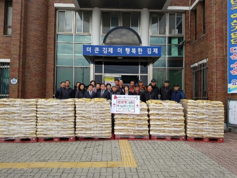 송림타올, 백미 600포 기증 훈훈한 감동