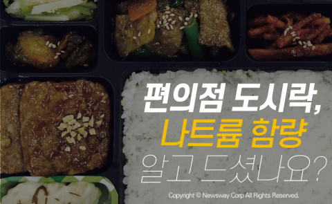  편의점 도시락, 나트륨 함량 알고 드셨나요?