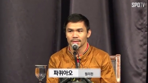 필리핀 복싱영웅 파퀴아오 “메이웨더와 재대결? 성사된다면 싸울 것”