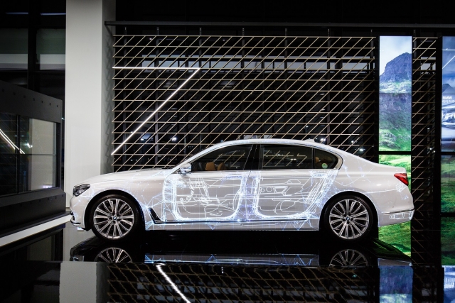 BMW 코리아가 뉴 7시리즈 프로젝션 맵핑을 전시한다. 사진=BMW코리아 제공