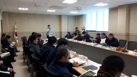 진안경찰서, 이장단 회의 개최 4대악 근절 홍보