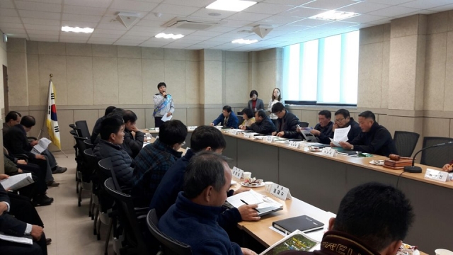 진안경찰서, 이장단 회의 개최 4대악 근절 홍보 기사의 사진