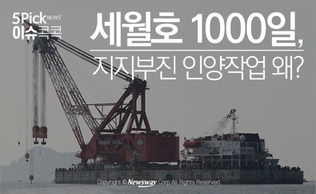  세월호 1000일, 지지부진 인양작업 왜?
