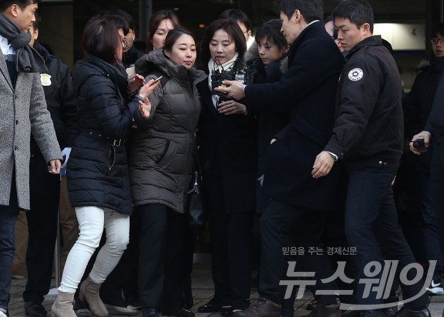 조윤선 문화체육부장관 영장실질심사. 사진=최신혜 기자 shchoi@newsway.co.kr