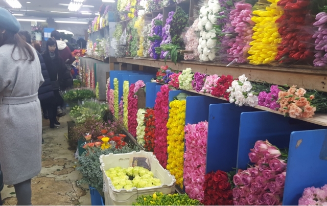“2월 14일 花요일 밸런타인에는 꽃 선물을!”