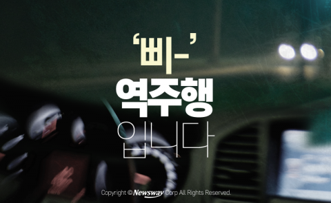  ‘삐-’ 역주행입니다