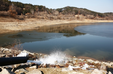 겨울가뭄 해소 양수저류 장면