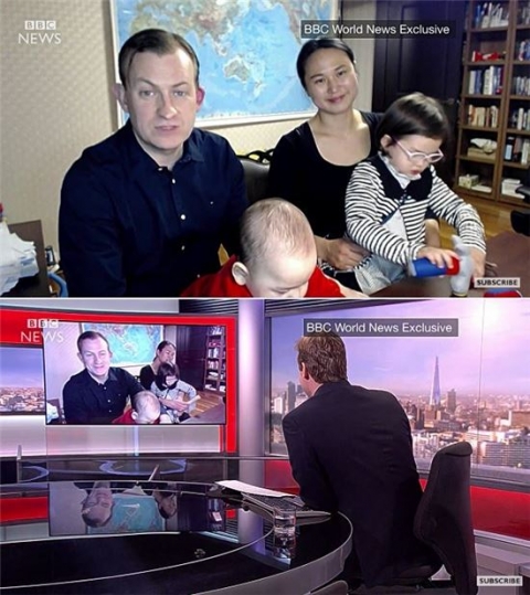 ‘BBC 방송사고’ 로버트 켈리 교수 “방 문 잠그는 것을 깜빡한 내 탓”