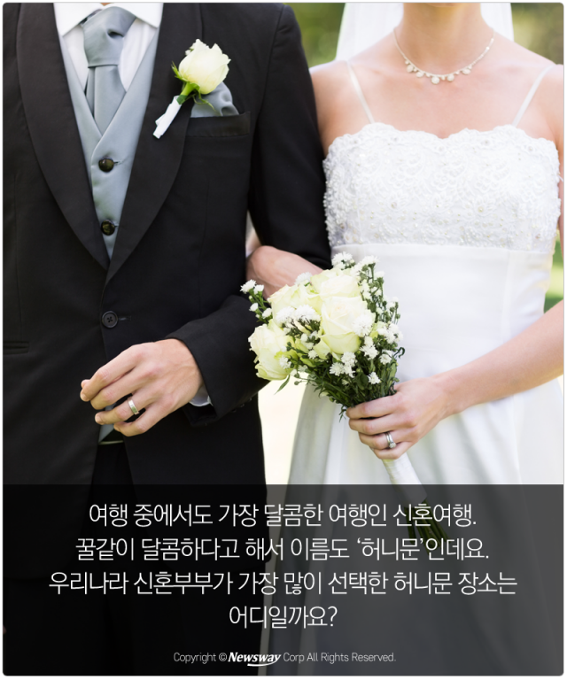  한국인이 많이 찾는 신혼여행지는 어디? 기사의 사진