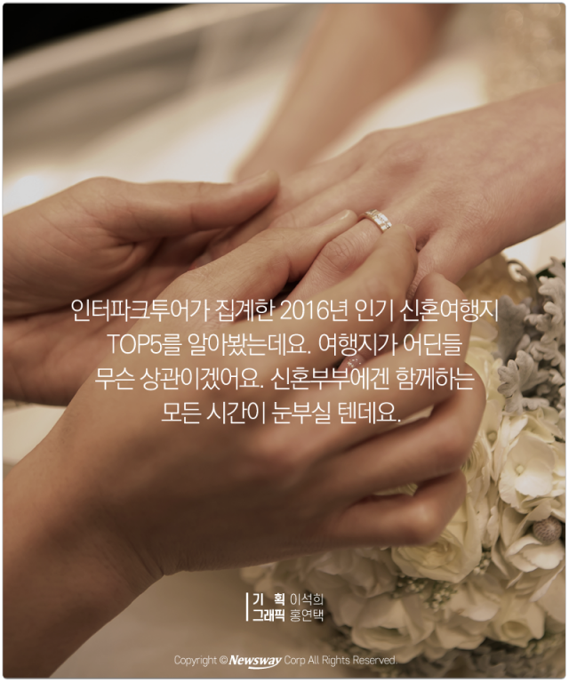  한국인이 많이 찾는 신혼여행지는 어디? 기사의 사진