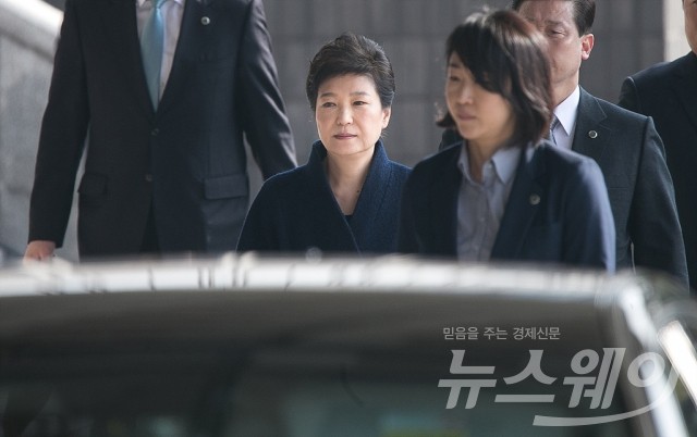 박근혜 전 대통령 검찰 출석. 사진=사진공동취재단