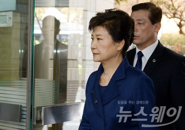 박근혜 전 대통령 구속 전 피의자심문(영장실질심사). 사진=사진공동취재단