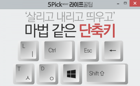 ‘살리고 내리고 띄우고’ 마법 같은 단축키