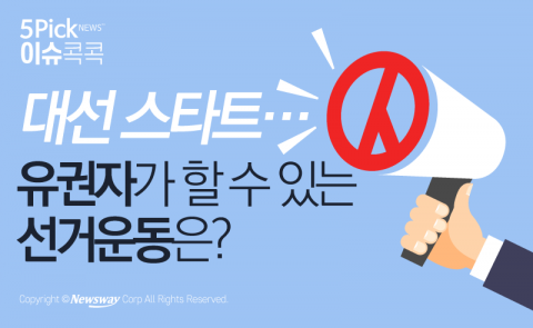  대선 스타트···유권자가 할 수 있는 선거운동은?