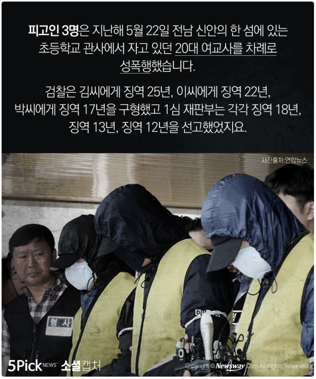  섬마을 성폭행 피의자 감형···“법이냐? 밥이냐?” 기사의 사진