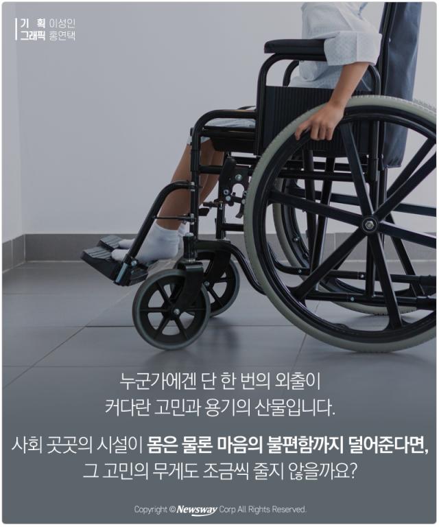  장애인 헤매게 만드는 장애인용 시설 기사의 사진