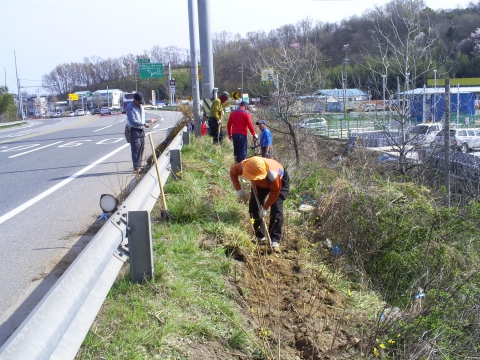 완주군 용진읍, 1.5km 꽃길 조성 꽃향기 기대