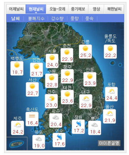 (사진=기상청 홈페이지 캡쳐)