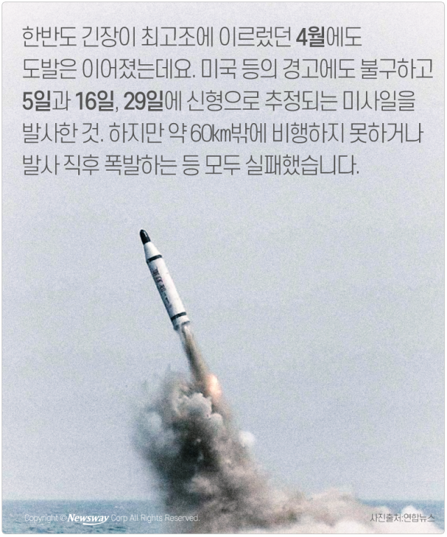  북한 미사일 도발, 벌써 몇 번째야? 기사의 사진