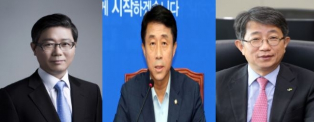 왼쪽부터 변창흠 SH공사 사장, 조정식 국회 국토교통위원장, 박상우 LH 사장