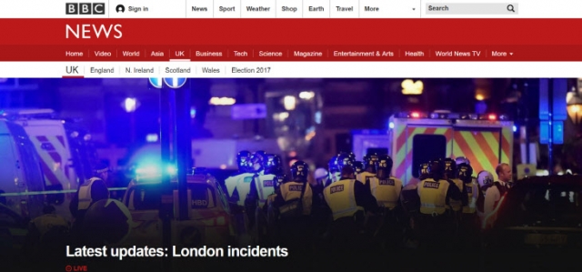 런던브릿지 차량 테러···경찰 “최소 6명 사망·30명 부상”