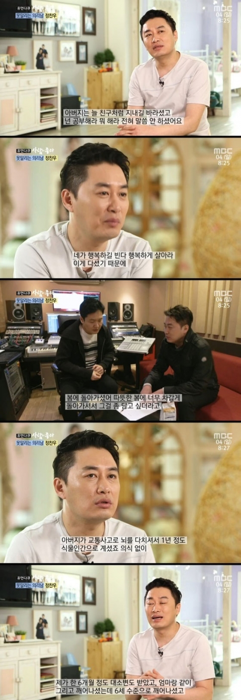 ‘사람이 좋다’ 정찬우, 가슴아픈 가족사···“아버지, 거리에서 아사”