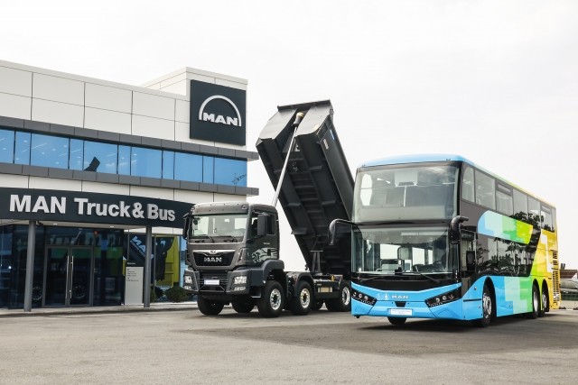 만트럭버스코리아가 9일 공개한 ‘MAN 라이온스 2층버스’ (사진=만트럭버스코리아 제공)