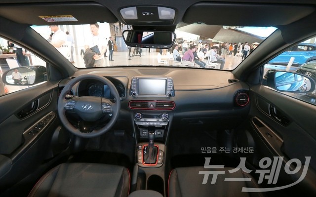 현대자동차 글로벌 소형 SUV ‘코나’ 세계최초 공개. 사진=이수길 기자 leo2004@newsway.co.kr