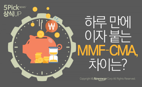  하루 만에 이자 붙는 MMF·CMA, 차이는?