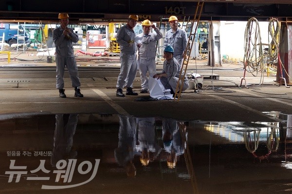 영도조선소는 해군 함정 수주를 통한 성과로, 필리핀 수빅조선소는 중대형 상선 위주로 ‘투트랙 전략’을 바탕으로 경영 정상화를 꾀하고 있다. 사진=윤경현 기자