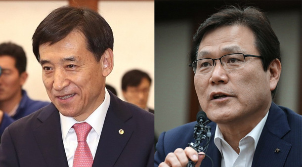 이주열 한국은행 총재(왼쪽)와 최종구 금융위원장 후보자. 사진=뉴스웨이DB