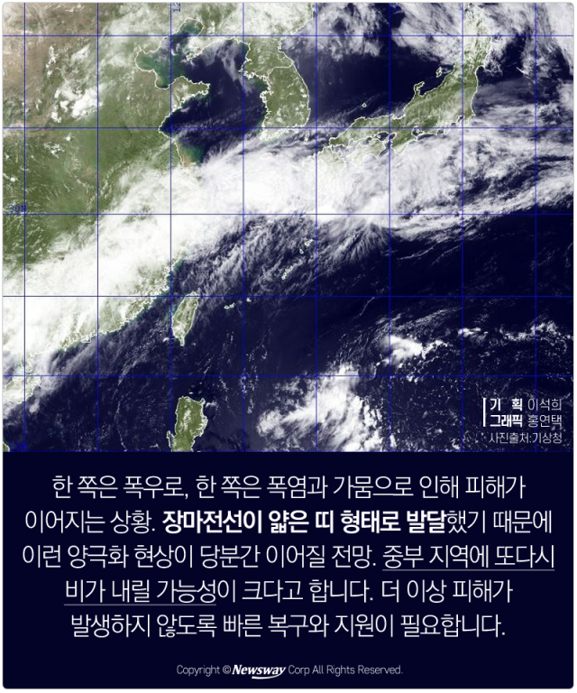  내 맘 같지 않은 비 ‘장마의 두 얼굴’ 기사의 사진