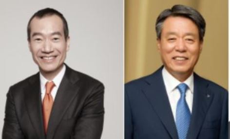 최치훈 삼성물산 사장(좌측)과 박창민 대우건설 사장