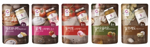 대상 청정원, 싱글파우치 파스타소스 5종 출시