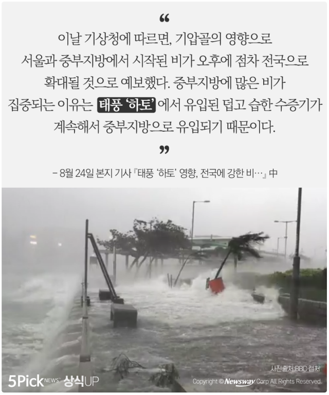  태풍과 허리케인, 어떻게 다를까 기사의 사진