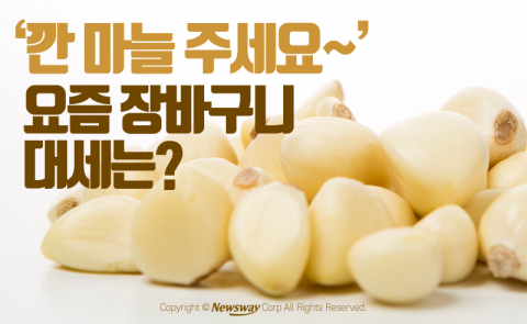  ‘깐 마늘 주세요~’ 요즘 장바구니 대세는?
