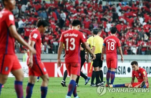 한국-이란, ‘무승부’ 본선 확정 실패···신태용 데뷔전 ‘답답’ 사진=연합뉴스 제공